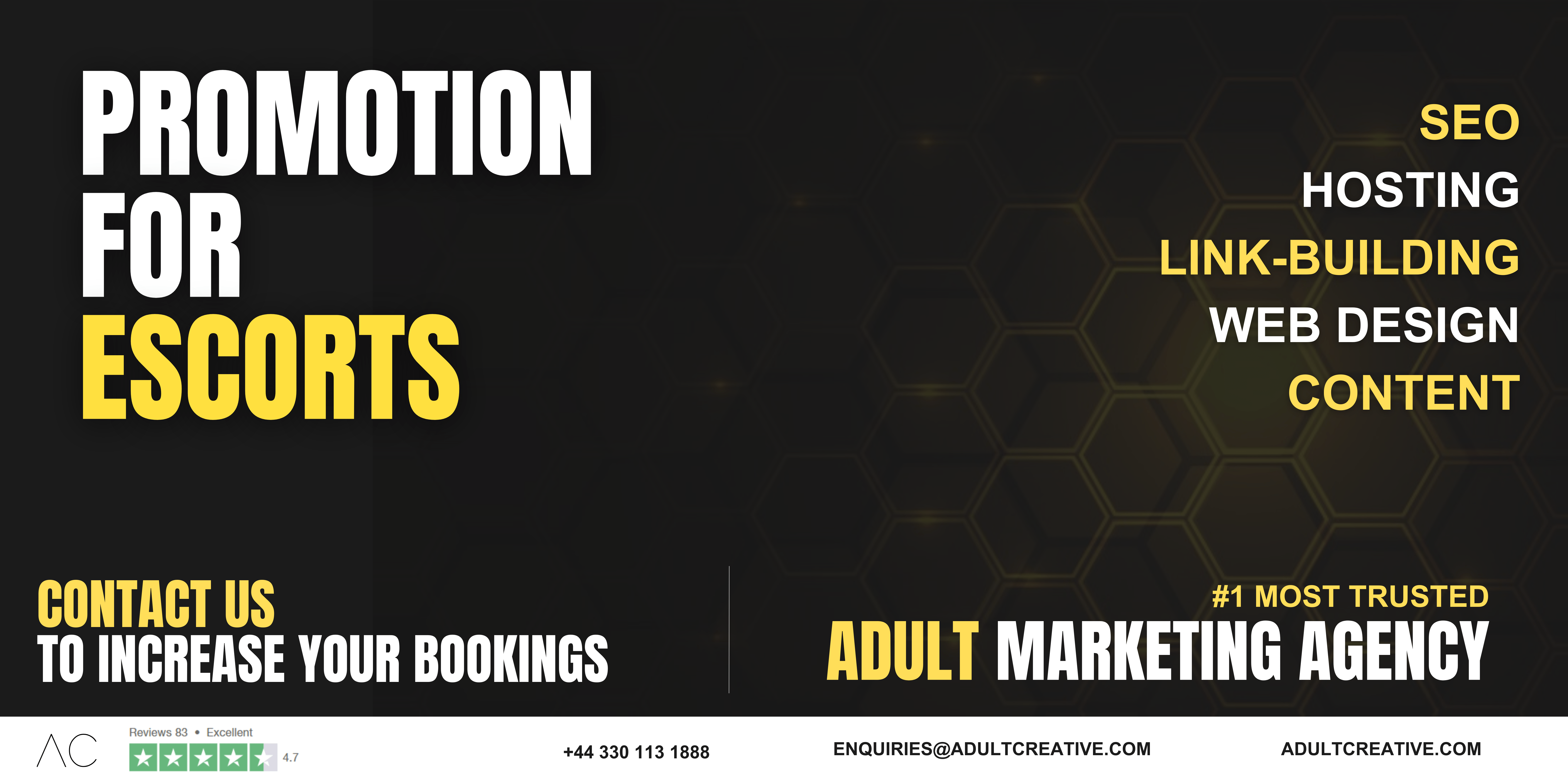 Adult Marketing Banner for Escorts